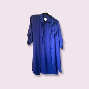 Royal Blue Milly Shirt Dress
